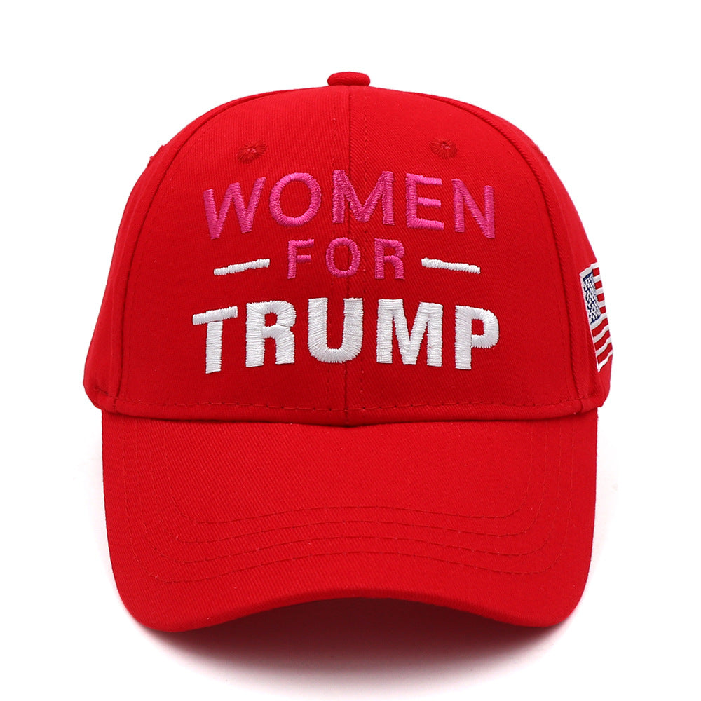 American advertising hats men's and women's baseball caps cotton embroidered hats Trump hats - American Smart