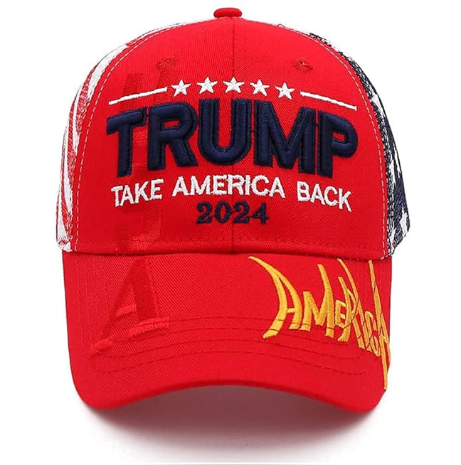 American advertising hats men's and women's baseball caps cotton embroidered hats Trump hats - American Smart