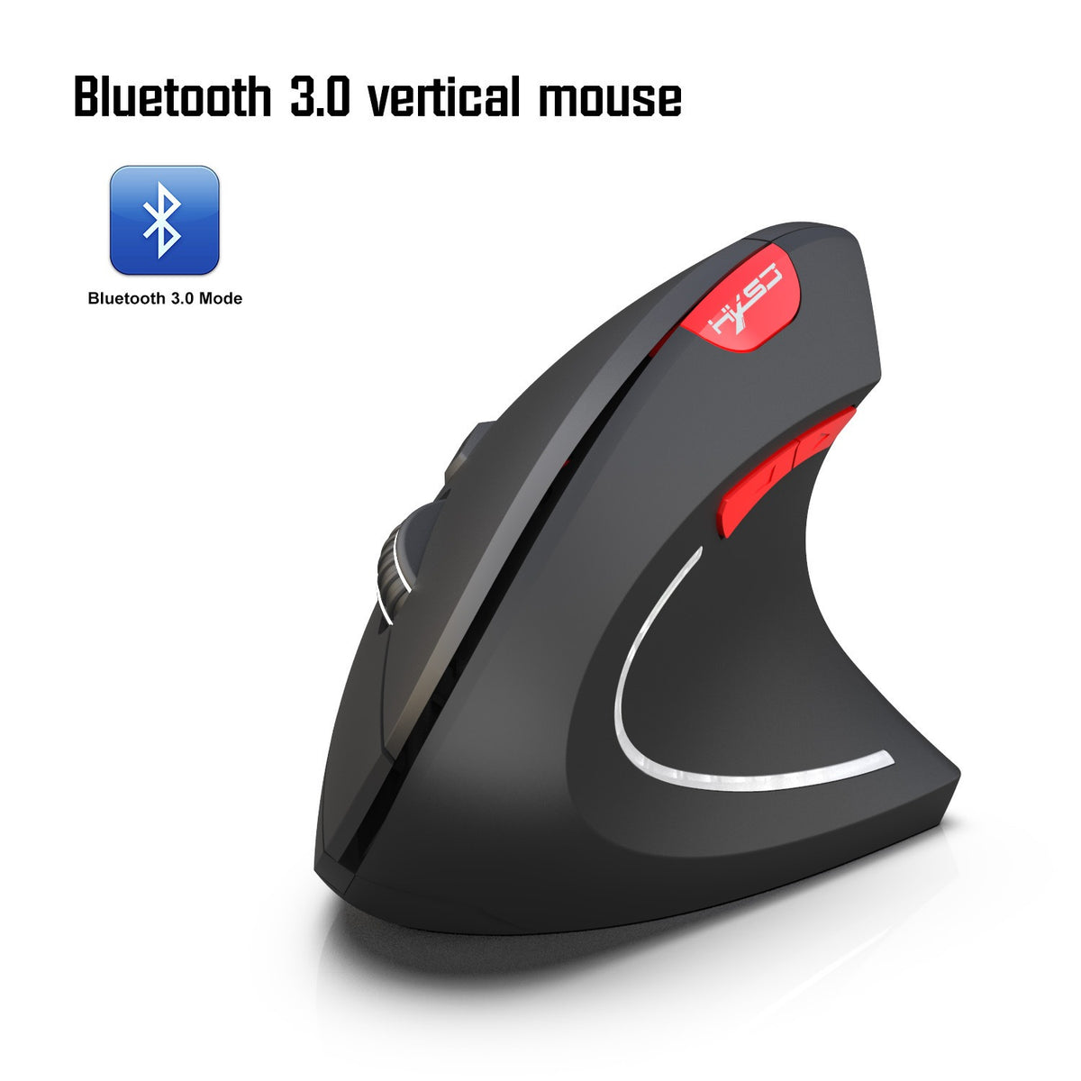 Wireless eprolo vertical health mouse with 6D design, 2.4G connectivity, external battery, suitable for computer office use.