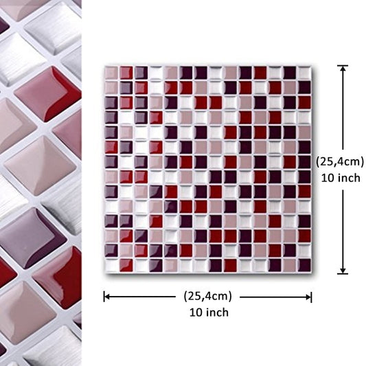 Vividtiles self-adhesive mosaic tile wall decal by eprolo, showcasing colorful vinyl DIY kitchen and bathroom decor stickers.
