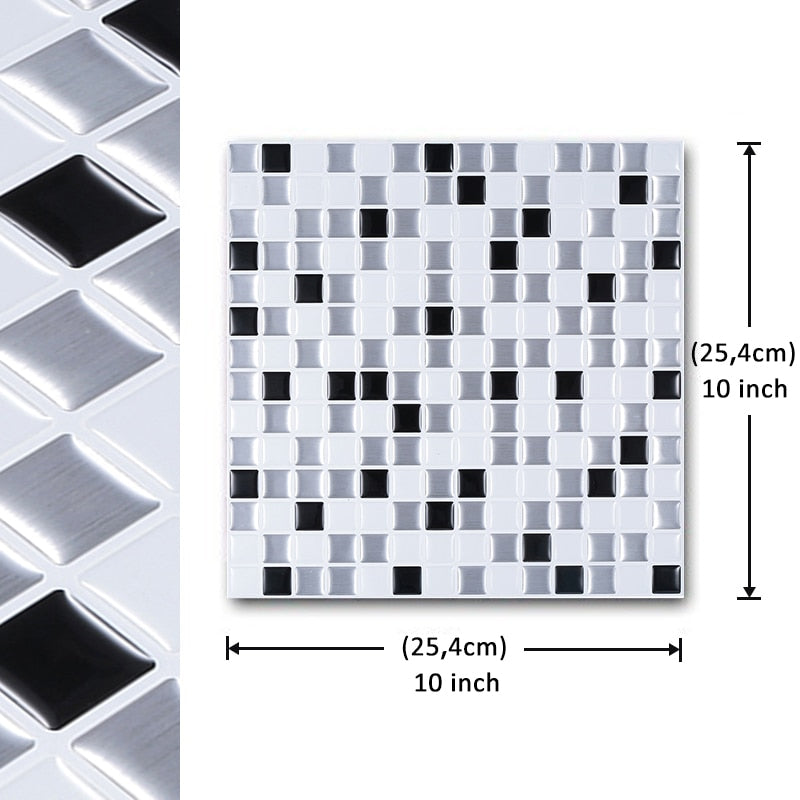 Vividtiles self-adhesive mosaic tile wall decal by eprolo, featuring colorful vinyl tiles for kitchen or bathroom decor.
