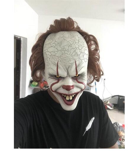 Stephen King's It Mask Pennywise Horror Clown Joker Mask Clown Mask Halloween Cosplay Costume Props - American Smart