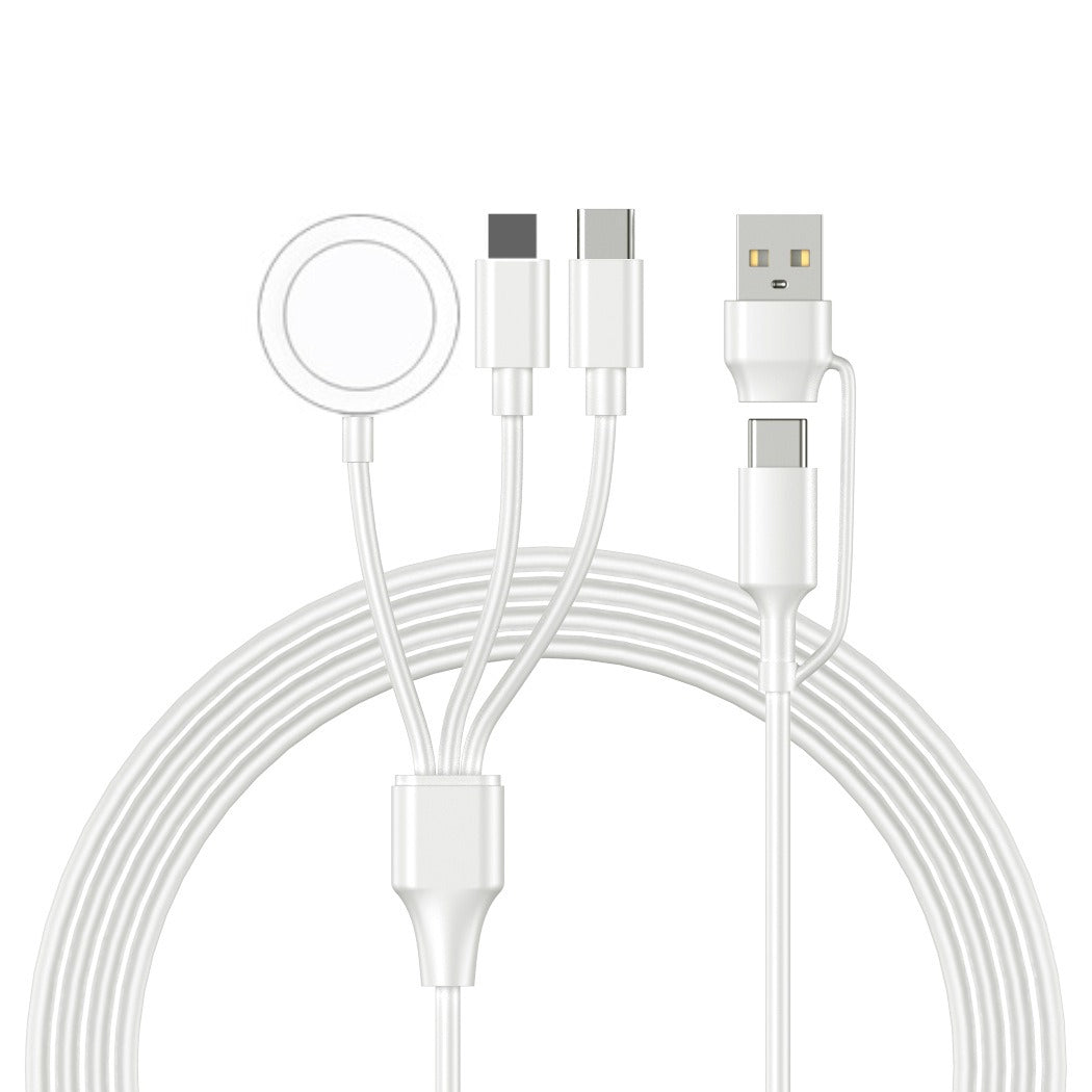 Adapter 3-in-1 watch wireless charging 1-to-3 phone charging cable data cable - American Smart