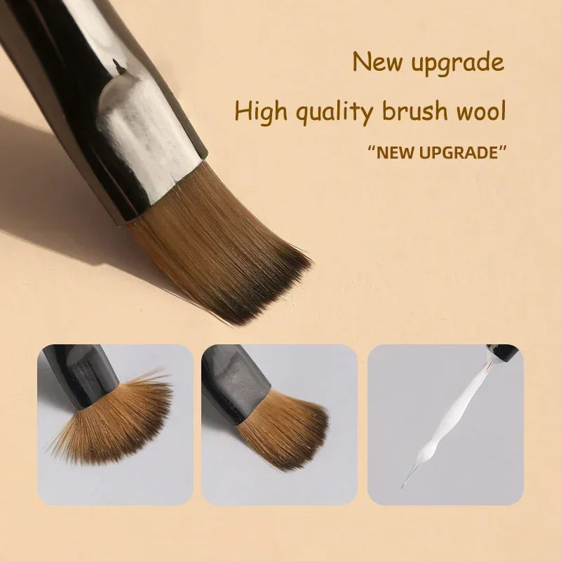 9PCS UV Gel Nail Brush Liner DIY Painting Pen Manicure Acrylic Drawing Brush for Nail Art Design Nails Tip Display Painting Tool - American Smart