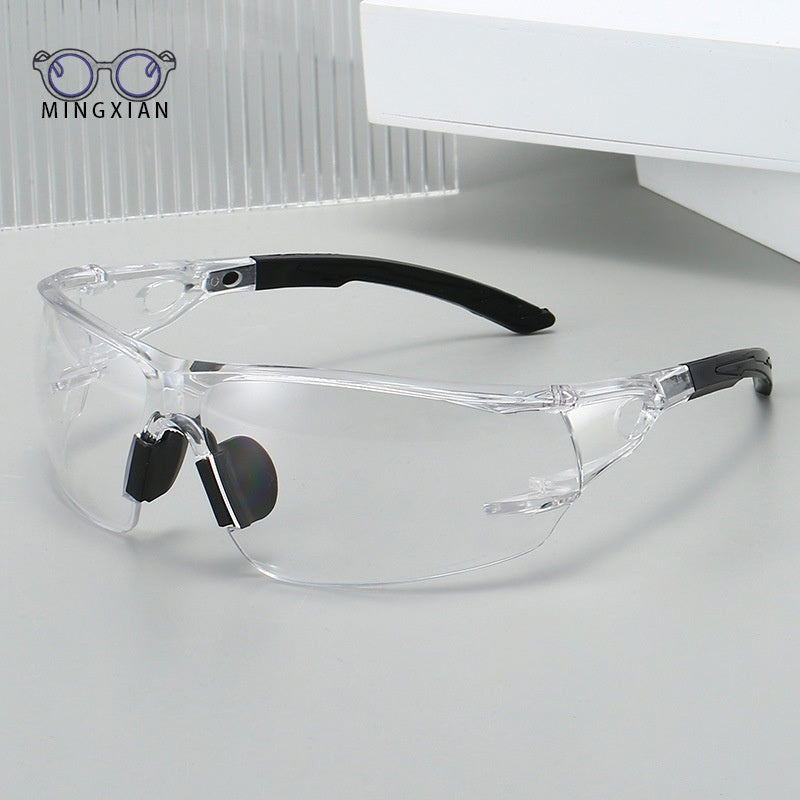 Eprolo professional cycling protective glasses with frameless design, integrated safety goggles, windproof for outdoor cycling.