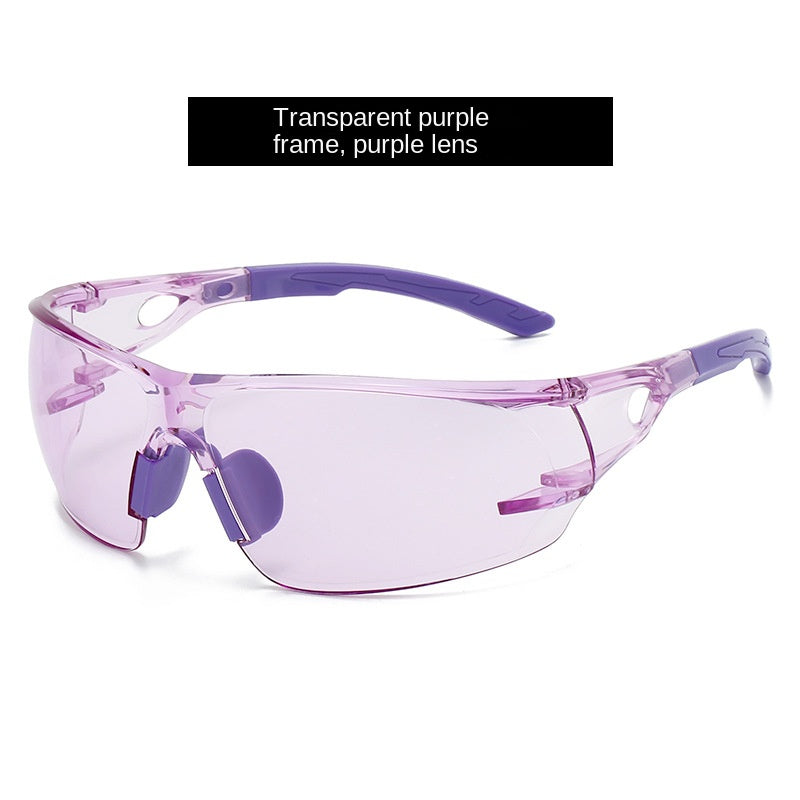 Eprolo professional cycling protective glasses with frameless design, integrated safety goggles, windproof for outdoor biking.