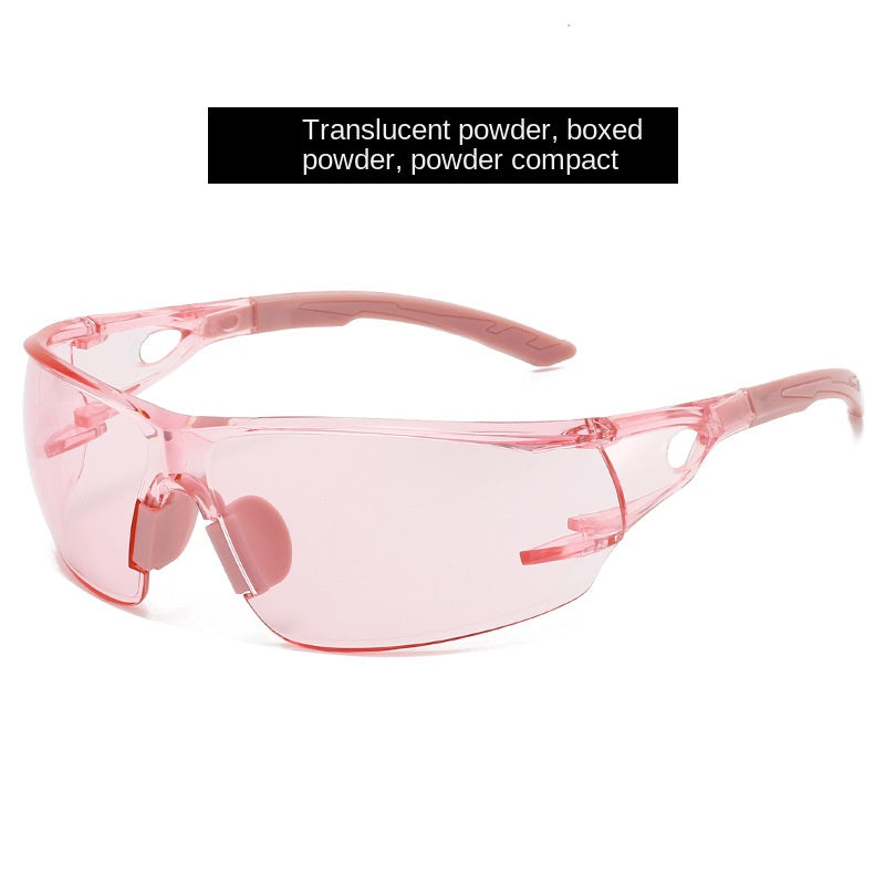 Eprolo professional cycling protective glasses with frameless design, integrated safety goggles, windproof for outdoor riding.