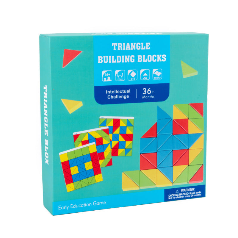 Children's puzzle, parent-child interaction, focus training, creative intelligence, triangle puzzle, building blocks, logical thinking toys - American Smart