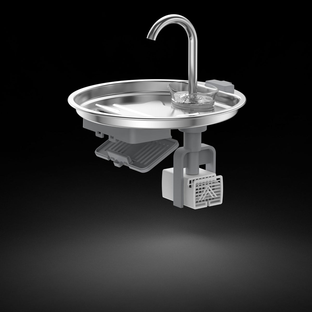 Eprolo stainless steel pet water dispenser with automatic circulating fountain, filtration system, and anti-leakage design for cats and dogs.