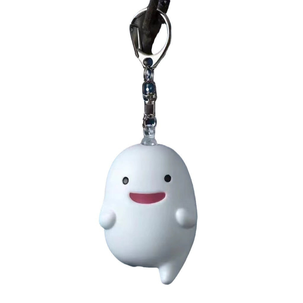 Anime Miyazaki Hayao series keychain pendant featuring colorful design, inspired by the "What kind of life do you want to live?" theme.