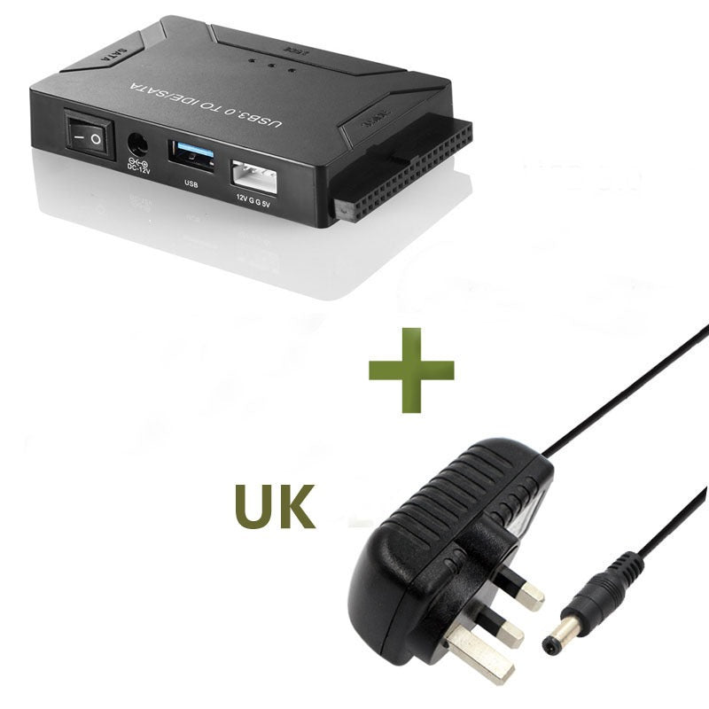 eprolo USB 3.0 hard drive adapter cable connecting SATA and IDE drives for easy data transfer and disk management.