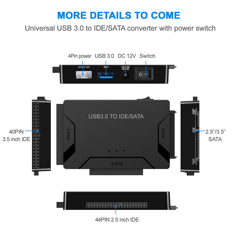 USB 3.0 to SATA/IDE multi-port easy drive cable by eprolo, showing the cable with connectors for data transfer and storage devices.