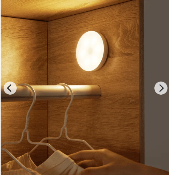 Eprolo human body induction LED night light with sound control, suitable for wardrobe, stairs, and aisles, wireless and easy to install.