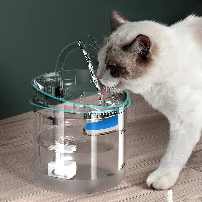 Automatic pet water dispenser by eprolo with circulation system and silent operation, designed for maintaining constant water temperature.