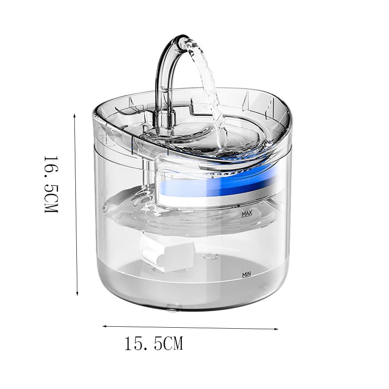 Automatic pet water dispenser by eprolo featuring circulation, constant temperature, quiet operation, and easy-access water flow.