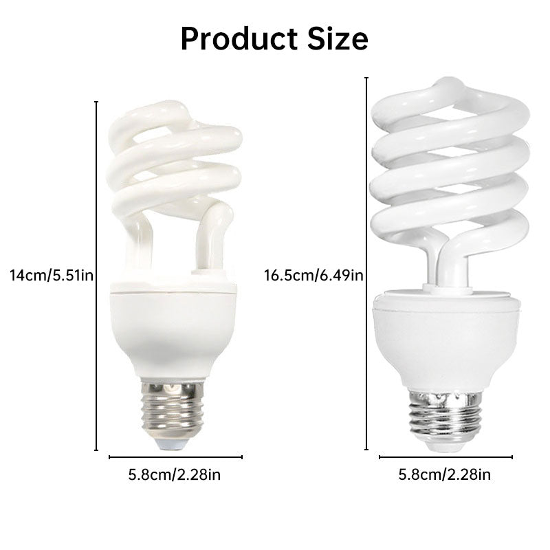 Eprolo UVB 5.0 10.0 reptile heating lamp, 13W/26W calcium-enriched UVB bulb for turtles, lizards, snakes, and energy heating