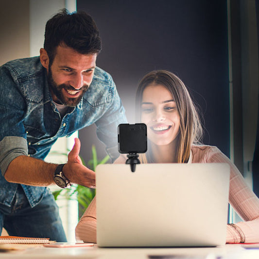 eprolo portable video conference fill light with adjustable brightness, compact pocket-sized LED light for live streaming and photography