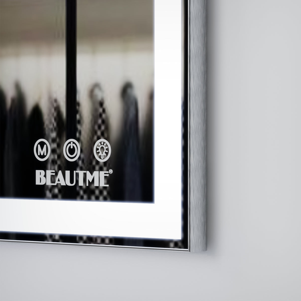 Eprolo 48x24 inch LED bathroom makeup mirror wall-mounted with adjustable light, anti-fog, touch switch, and memory function.