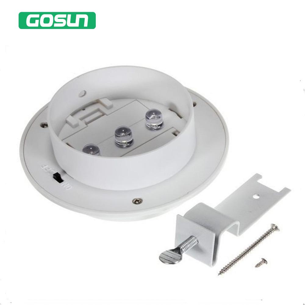 Eprolo solar-powered fence and gutter lights with 3 LED sensors, outdoor security lamps for enhanced outdoor lighting.