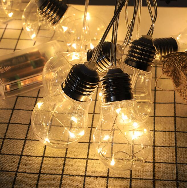 Eprolo 5M solar bulb copper wire string light with warm LED bulbs, ideal for outdoor decoration or ambient lighting.