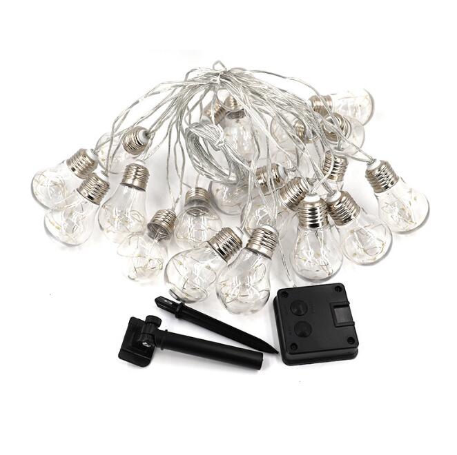 eprolo 5M solar bulb copper wire string light with energy-efficient LED bulbs and flexible copper wire for decorative outdoor lighting