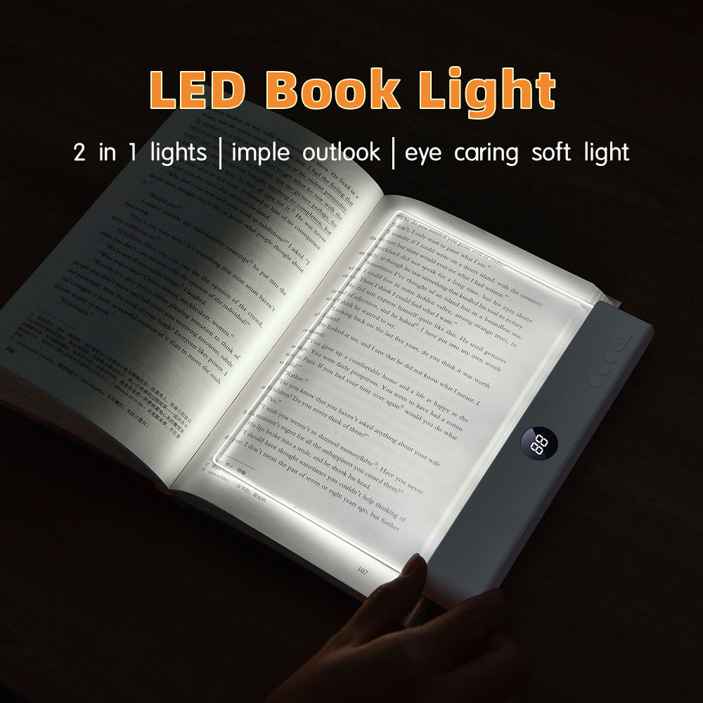 eprolo LED reading night light with 1200mAh battery, three color temperatures, adjustable brightness, and timer off feature.