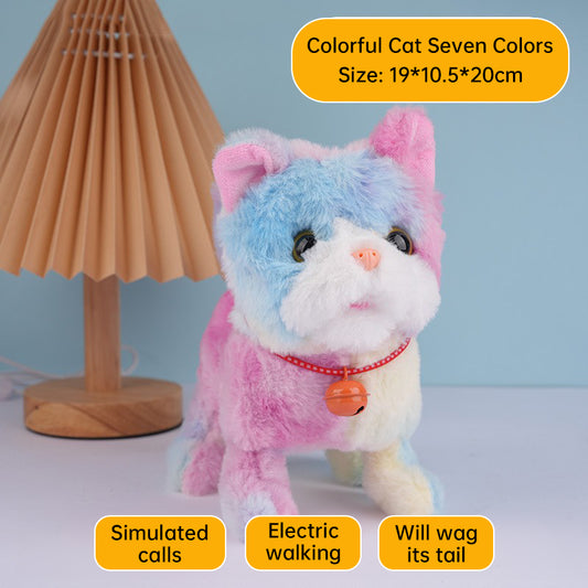Electronic cat toy by eprolo with realistic walking and barking actions to entertain and keep your pet active.