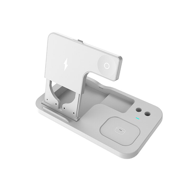 eprolo 15W fast charge 4-in-1 Qi wireless charger dock station for iPhone 12 Pro Max, Apple Watch, AirPods Pro with charging stand
