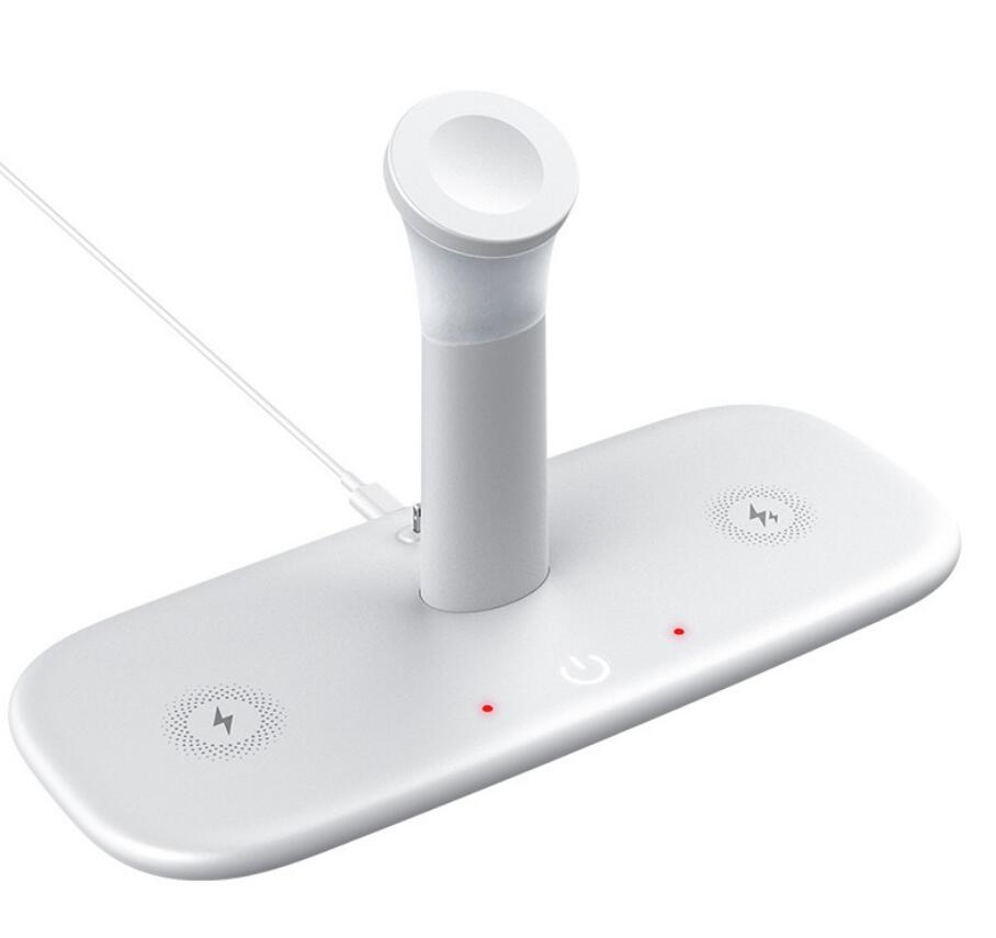 eprolo 15W Qi fast wireless charger station for iPhone, Apple Watch, AirPods Pro with built-in light lamp and 5-in-1 charging dock