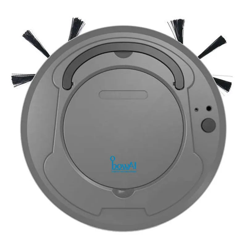 Eprolo 1800 Pa multi-function robot vacuum cleaner with sweeping, mopping, and intelligent charging features in black and silver.