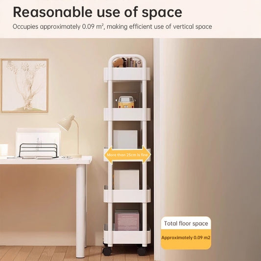 Eprolo multi-layer wheeled utility cart with storage shelves, suitable for home, kitchen, or bathroom use.