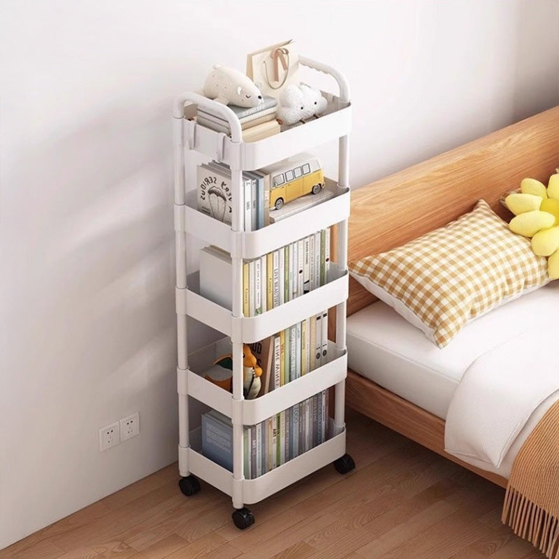 eprolo multi-layer wheeled utility cart with four shelves, ideal for home, kitchen, or bathroom storage and organization