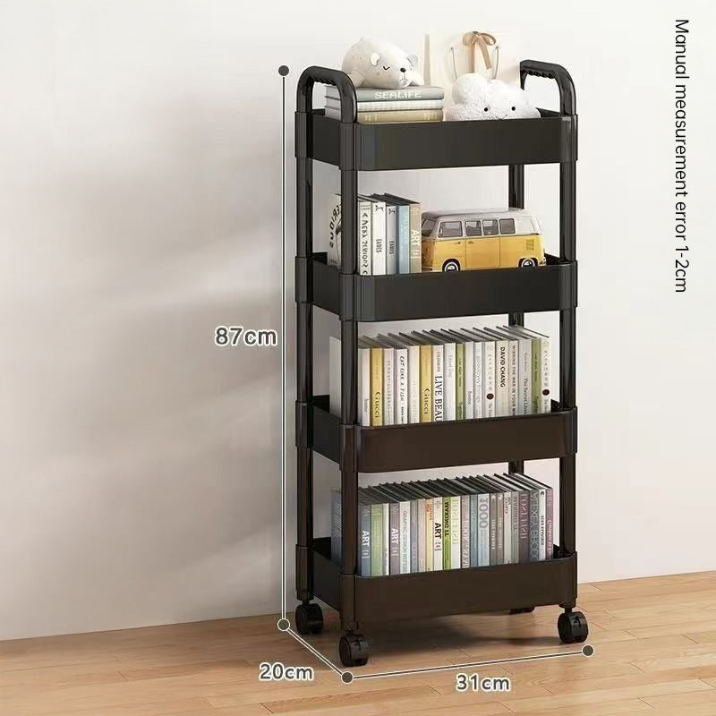 eprolo multi-layer wheeled utility cart with storage shelves and handles, ideal for home, kitchen, and bathroom organization
