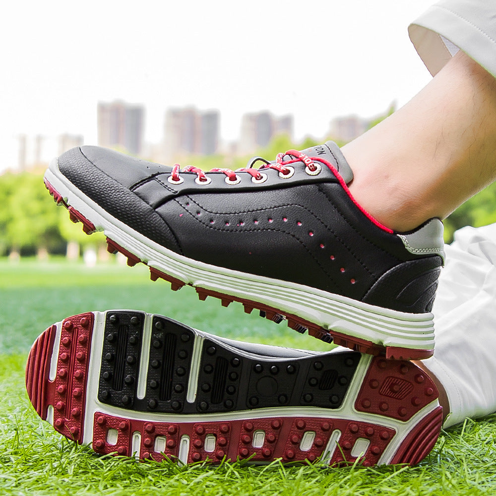 Men's no spike golf training shoes by eprolo, in large size, featuring a sleek design with breathable material and rubber soles.