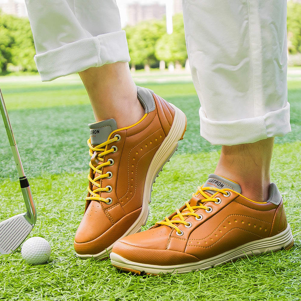Men's no spike golf training shoes by eprolo, large size, with breathable upper and durable sole for comfortable golf practice.