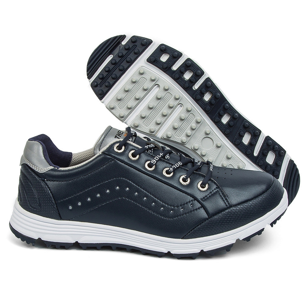 Men's no spike golf shoes by eprolo, training shoes in large sizes, featuring a sleek design and durable sole for golf practice.