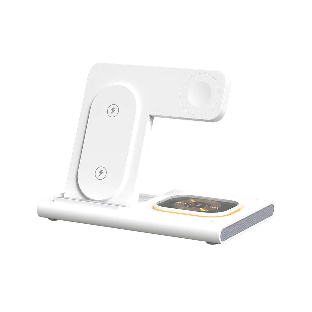 Eprolo 3-in-1 wireless charger supporting fast charging for smartphones, smartwatches, and earbuds, with multifunctional design.