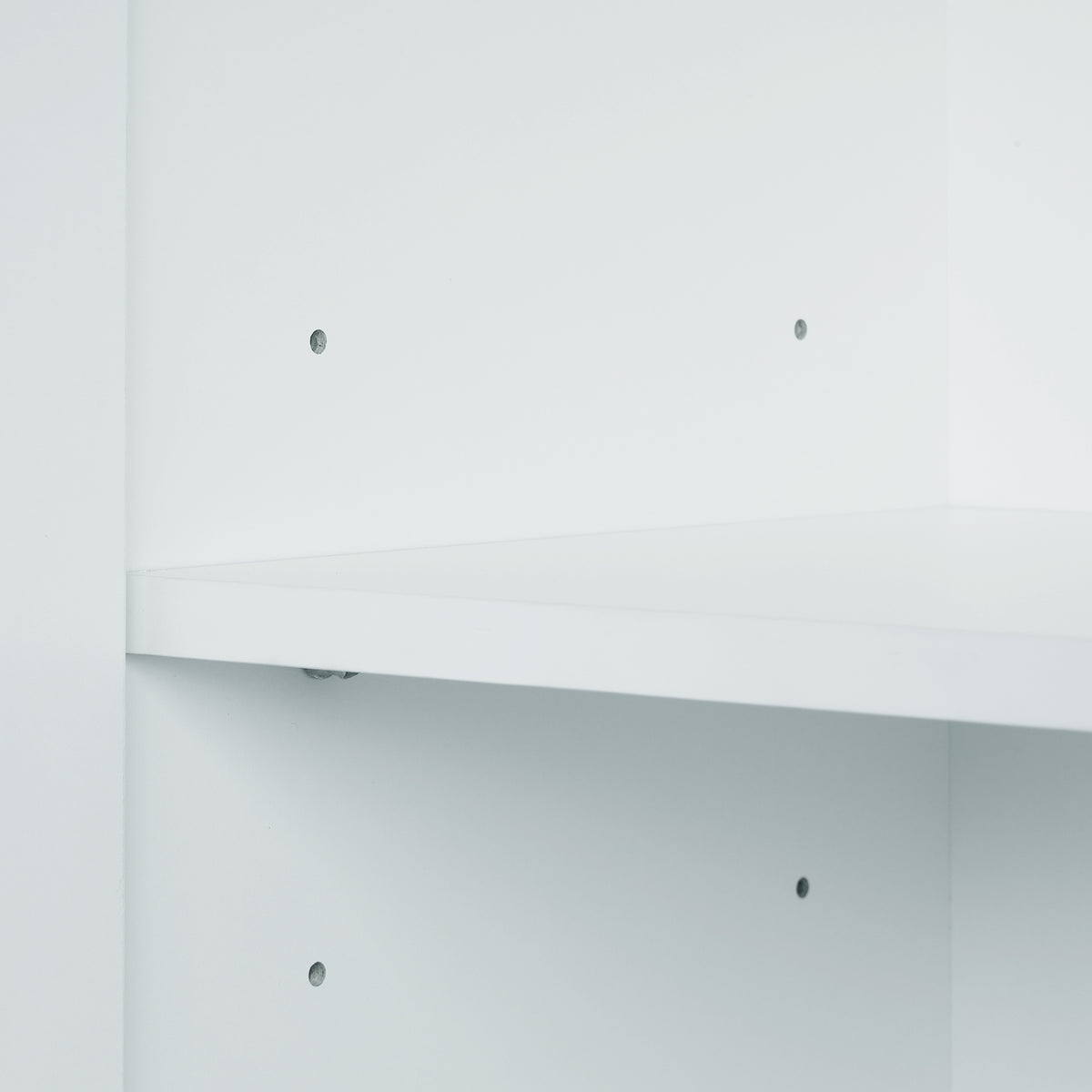 Bathroom storage cabinet, 4-door independent cabinet, adjustable shelf, open multi-layer shelf, white - American Smart