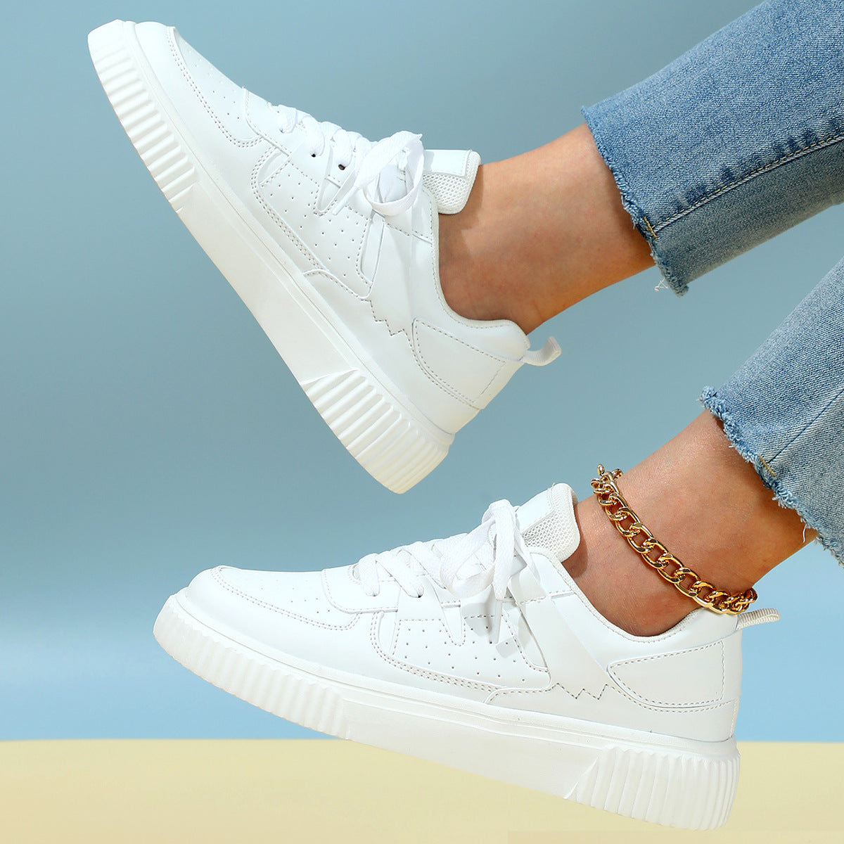 Couple style sneakers, breathable, comfortable, casual, sports single shoes - American Smart