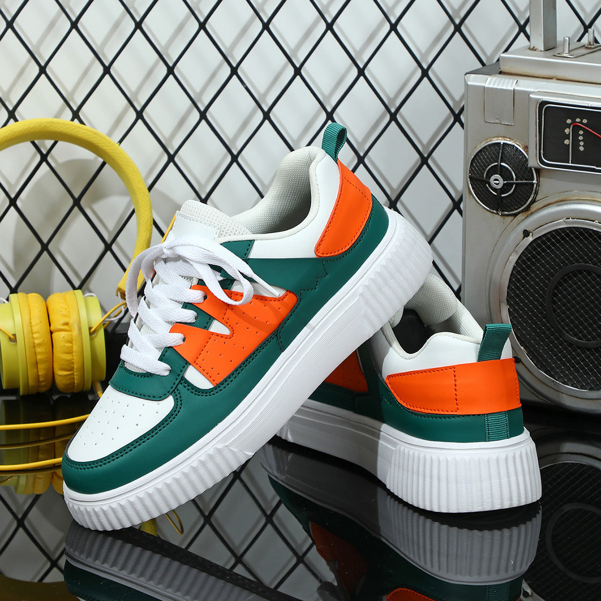 Couple style sneakers, breathable, comfortable, casual, sports single shoes - American Smart