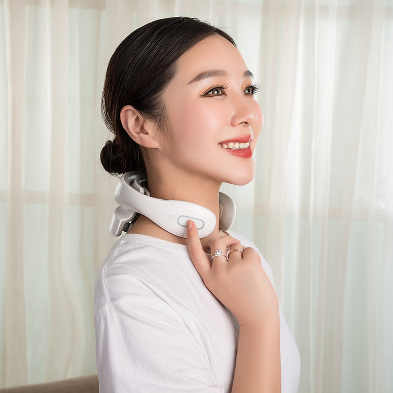 Cervical Massager Neck Massager Massage Pillow Shoulder Neck Hot Compress Physiotherapy Home Intelligent Neck Protector - American Smart