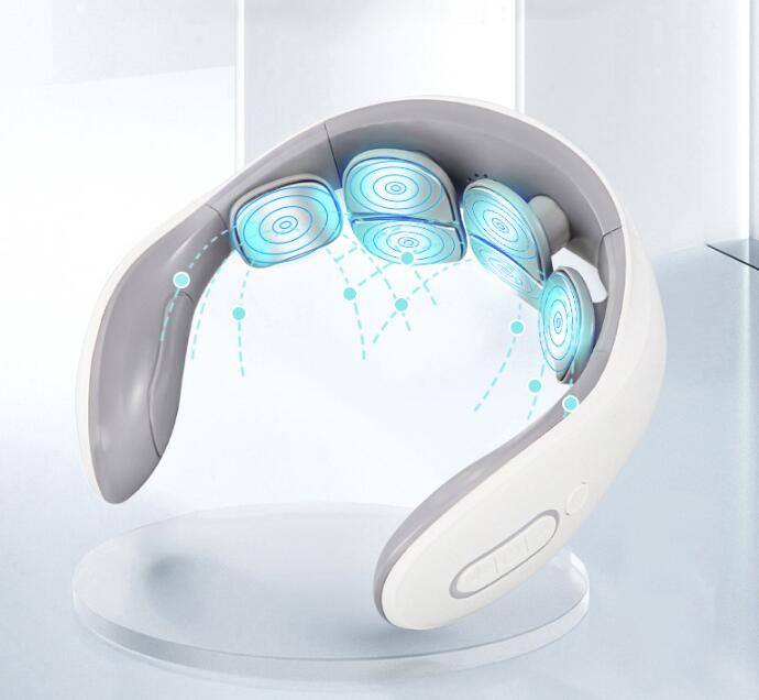 Cervical Spine Massager Home Electric Intelligent Neck Guard Neck Massager Spine Pulse Shoulder And Neck Massager - American Smart