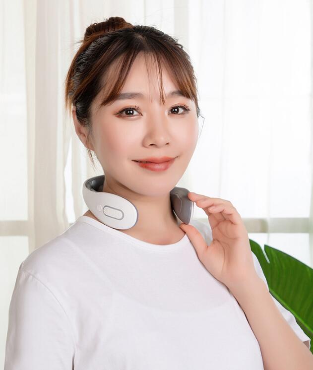Cervical Spine Massager Home Electric Intelligent Neck Guard Neck Massager Spine Pulse Shoulder And Neck Massager - American Smart