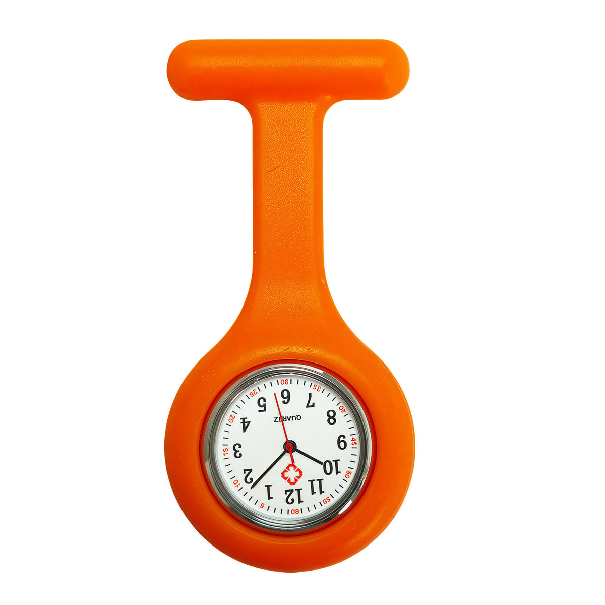Colorful Silicone Nurse Solid Color Student Exam Pocket Watch Simple Chest Watch Round - American Smart