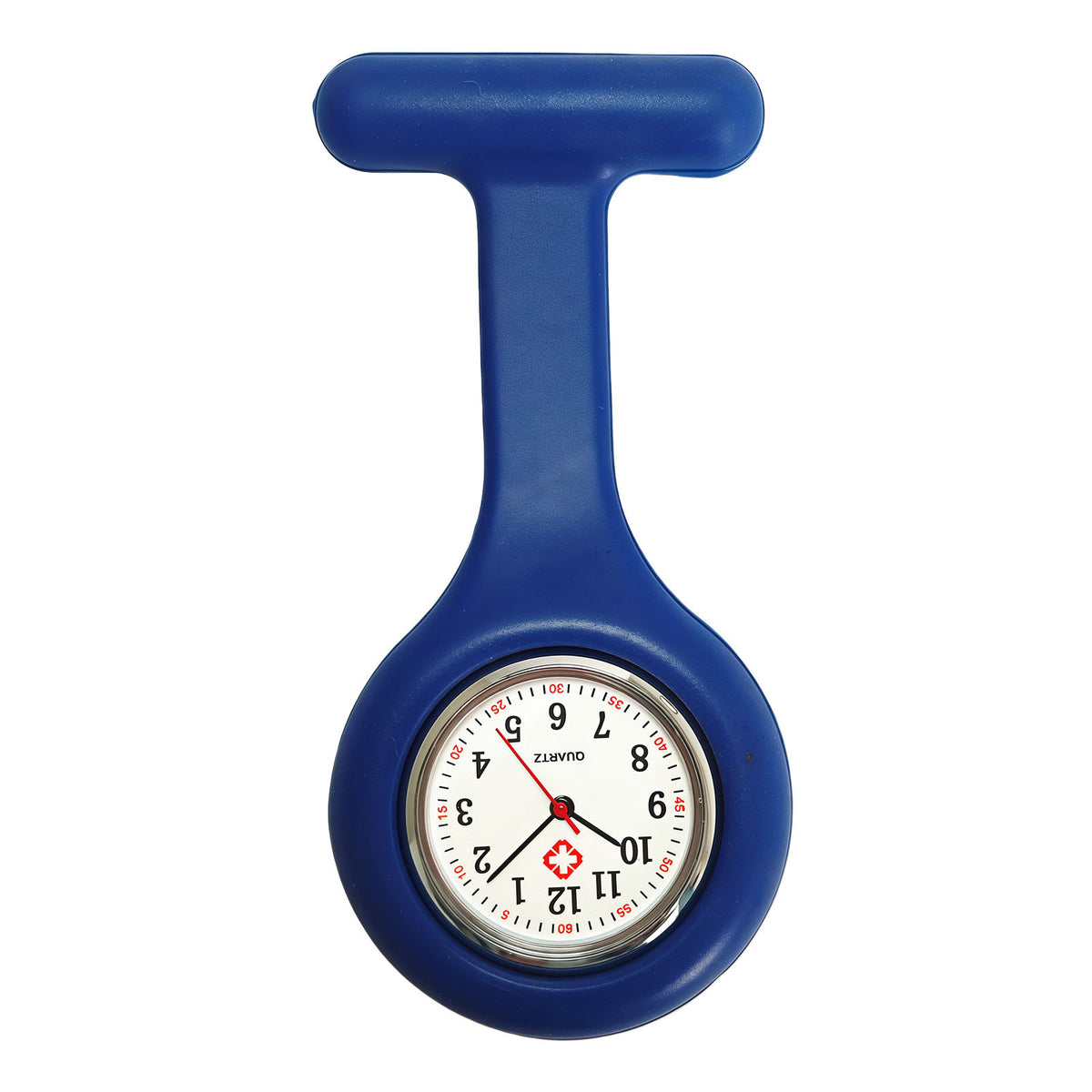Colorful Silicone Nurse Solid Color Student Exam Pocket Watch Simple Chest Watch Round - American Smart