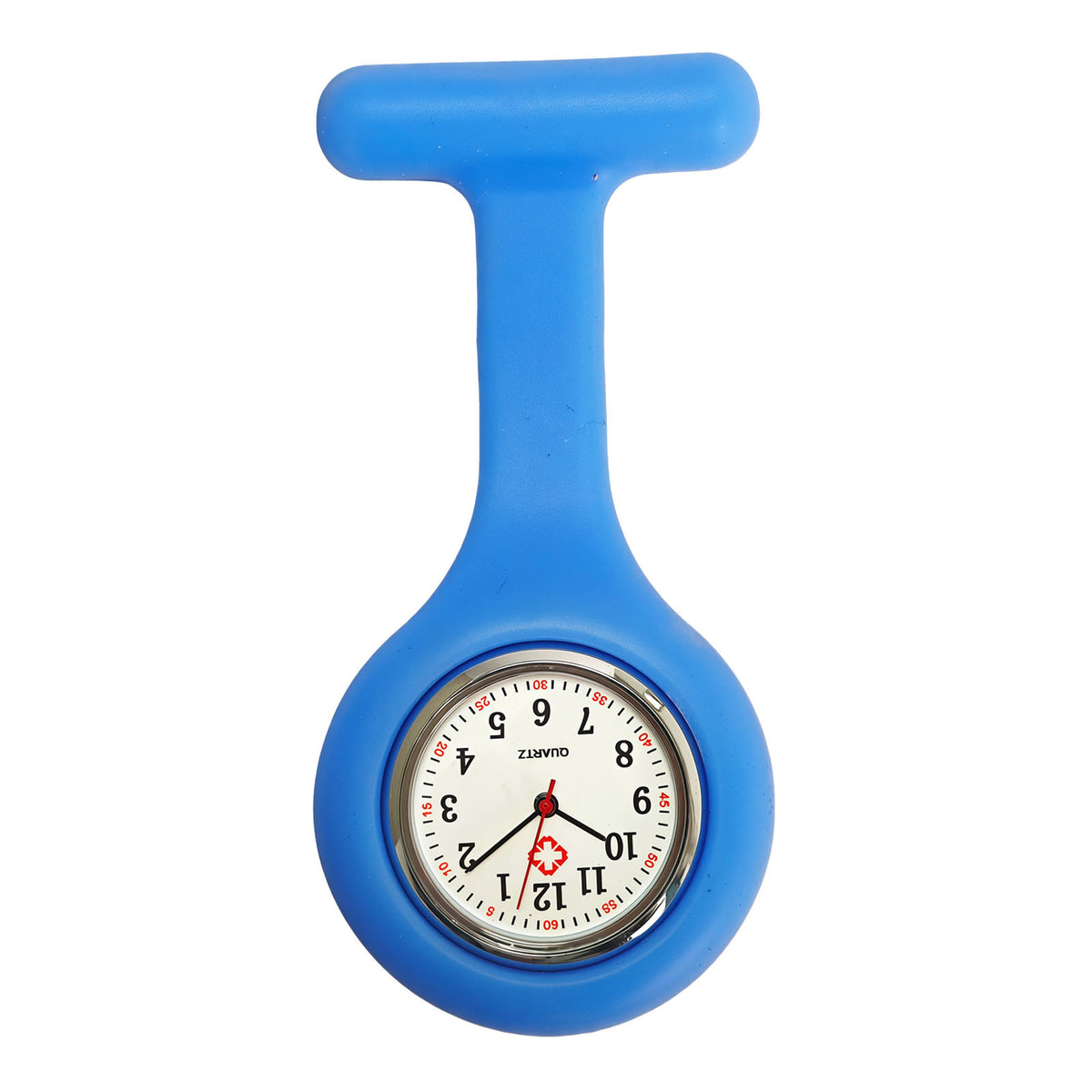 Colorful Silicone Nurse Solid Color Student Exam Pocket Watch Simple Chest Watch Round - American Smart