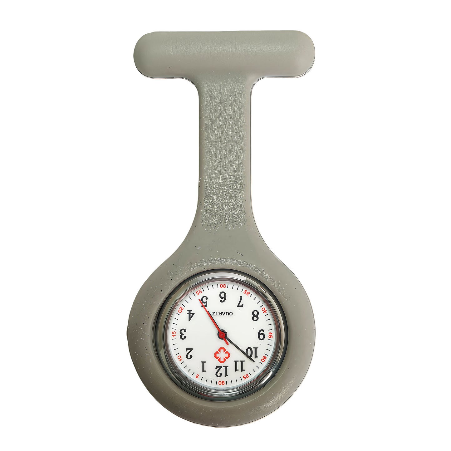 Colorful Silicone Nurse Solid Color Student Exam Pocket Watch Simple Chest Watch Round - American Smart