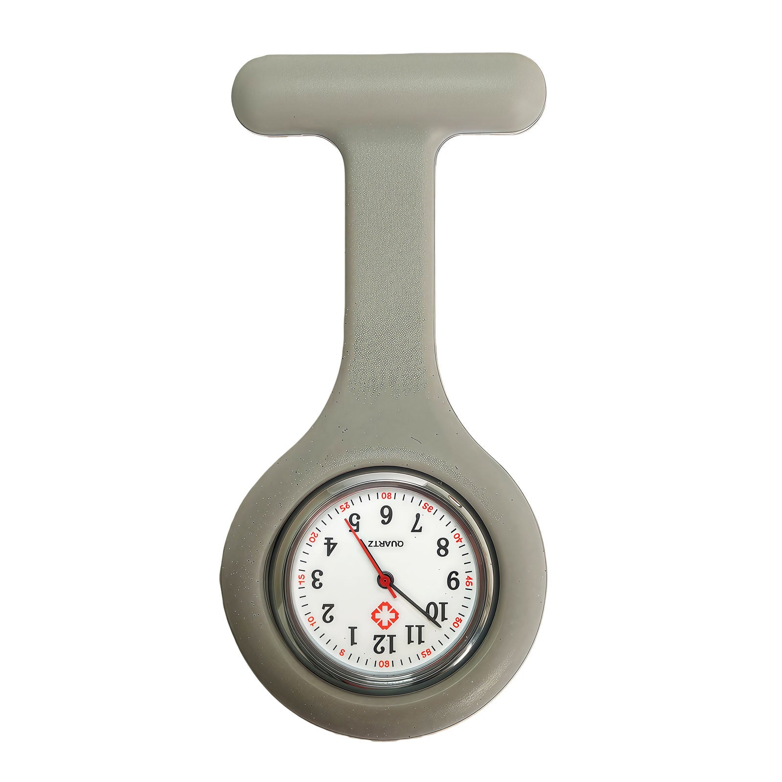 Colorful Silicone Nurse Solid Color Student Exam Pocket Watch Simple Chest Watch Round - American Smart