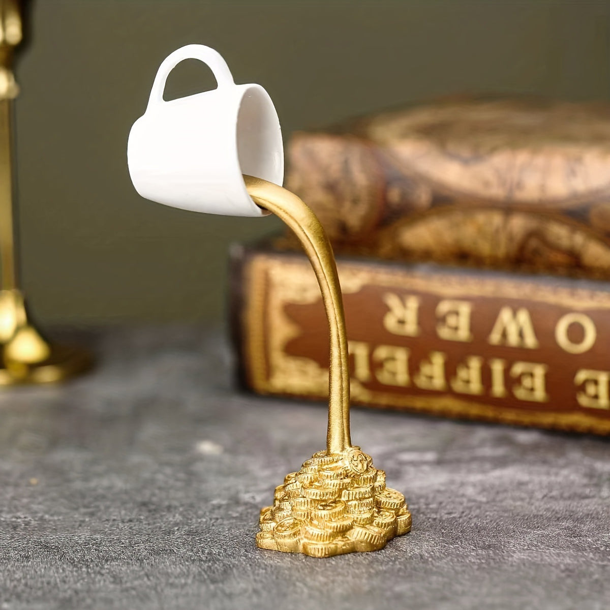 Decorative ornament floating coffee cup resin ornament home ornament floating coffee cup ornament - American Smart