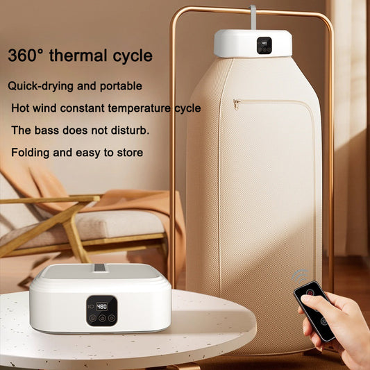 Eprolo home clothes dryer with compact, foldable design for fast drying and disinfecting baby clothes.